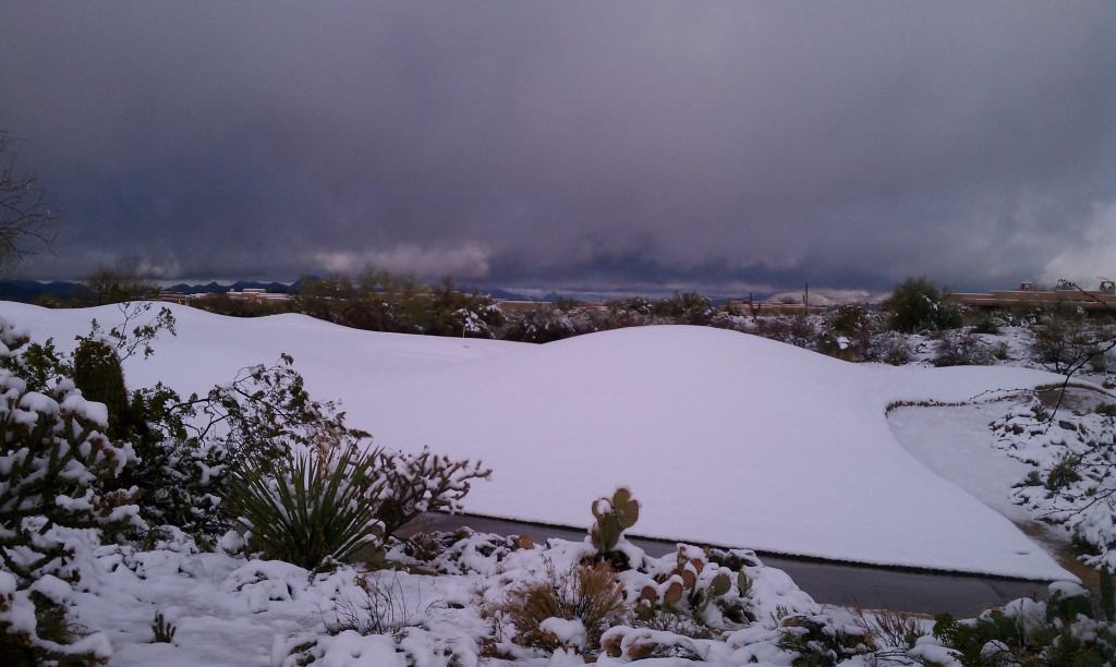 Desert Mountain Golf Course Scottsdale AZ Snow Delay