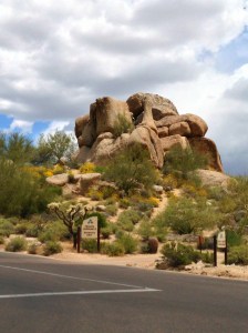 Boulder formation at The Boulders Scottsdale