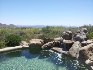 Pool with a view Desert Highalnds