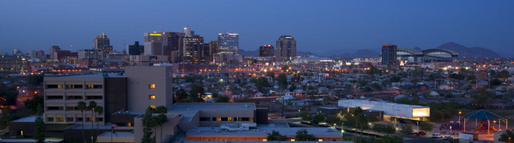Phoenix Arizona Skyline at night